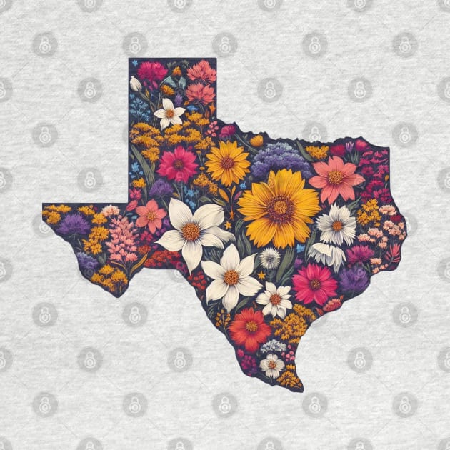 Texas Wildflowers by JessArty